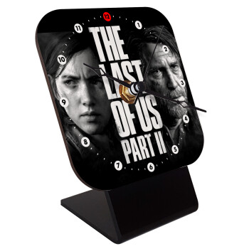 Last of us 2, Quartz Wooden table clock with hands (10cm)