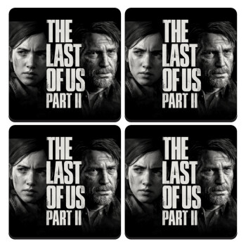 Last of us 2, ΣΕΤ 4 Σουβέρ ξύλινα τετράγωνα (9cm)