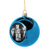 Blue Christmas tree ball ornament 8cm