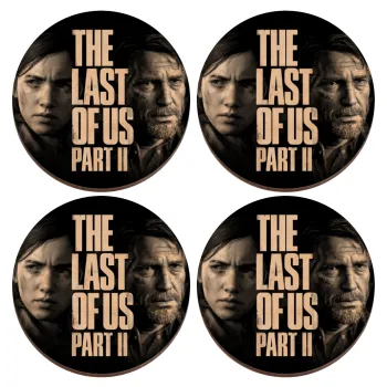 Last of us 2, ΣΕΤ x4 Σουβέρ ξύλινα στρογγυλά plywood (9cm)