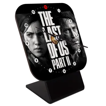 Last of us 2, Quartz Wooden table clock with hands (10cm)