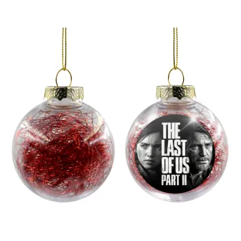 Last of us 2, Στολίδι Χριστουγεννιάτικη μπάλα δένδρου διάφανη με κόκκινο γέμισμα 8cm