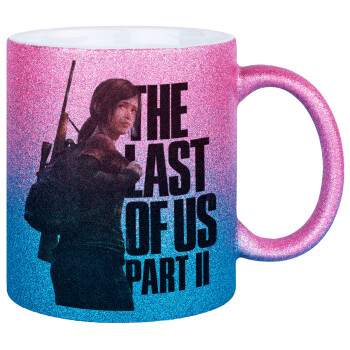 Last of us, Ellie, Κούπα Χρυσή/Μπλε Glitter, κεραμική, 330ml