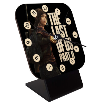 Last of us, Ellie, Quartz Table clock in natural wood (10cm)