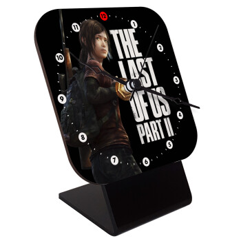 Last of us, Ellie, Quartz Wooden table clock with hands (10cm)