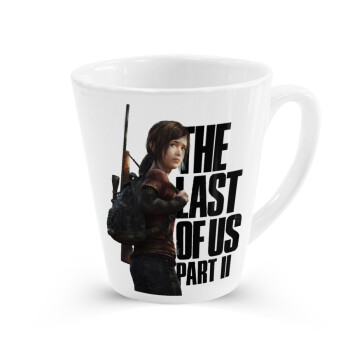 Last of us, Ellie, Κούπα κωνική Latte Λευκή, κεραμική, 300ml