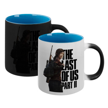 Last of us, Ellie, Κούπα Μαγική εσωτερικό μπλε, κεραμική 330ml που αλλάζει χρώμα με το ζεστό ρόφημα