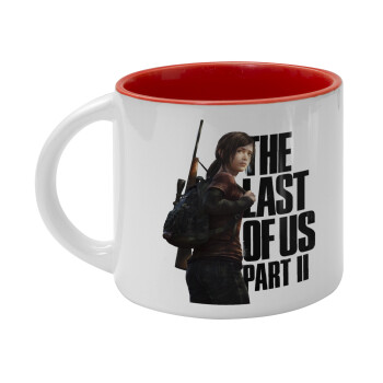 Last of us, Ellie, Κούπα κεραμική 400ml Λευκή/Κόκκινη
