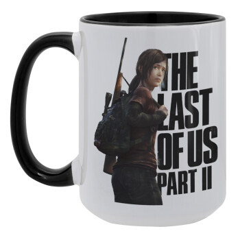 Last of us, Ellie, Κούπα Mega 15oz, κεραμική Μαύρη, 450ml