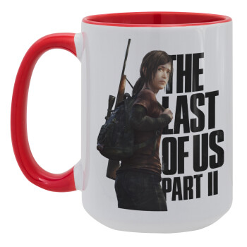 Last of us, Ellie, Κούπα Mega 15oz, κεραμική Κόκκινη, 450ml