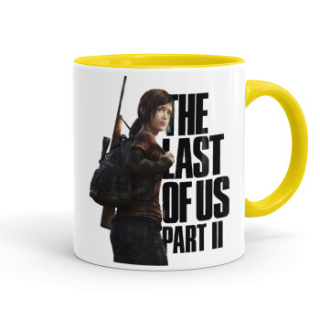 Last of us, Ellie, Κούπα χρωματιστή κίτρινη, κεραμική, 330ml