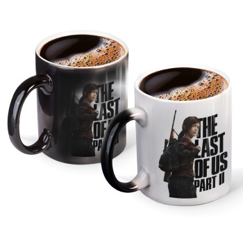 Last of us, Ellie, Color changing magic Mug, ceramic, 330ml when adding hot liquid inside, the black colour desappears (1 pcs)