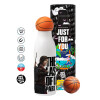 Bascetball Metal mug thermos, double wall, 550ml