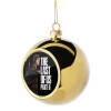 Golden Christmas tree ball ornament 8cm