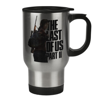 Last of us, Ellie, Stainless steel travel mug with lid, double wall 450ml
