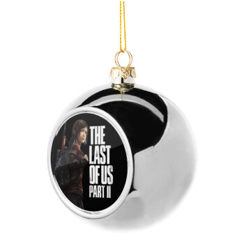 Last of us, Ellie, Χριστουγεννιάτικη μπάλα δένδρου Ασημένια 8cm