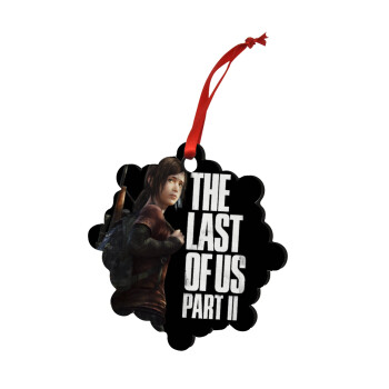 Last of us, Ellie, Christmas ornament snowflake wooden 7.5cm
