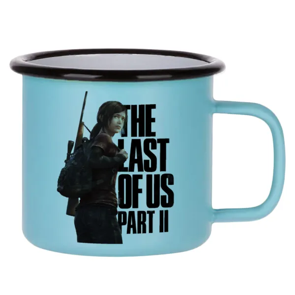 Last of us — Κούπα Μεταλλική εμαγιέ ΜΑΤ σιέλ 360ml