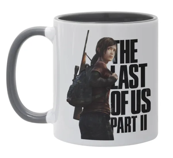 Last of us — Κούπα χρωματιστή γκρι, κεραμική, 330ml