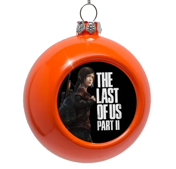 Last of us — Orange Christmas tree ornament bauble 8cm