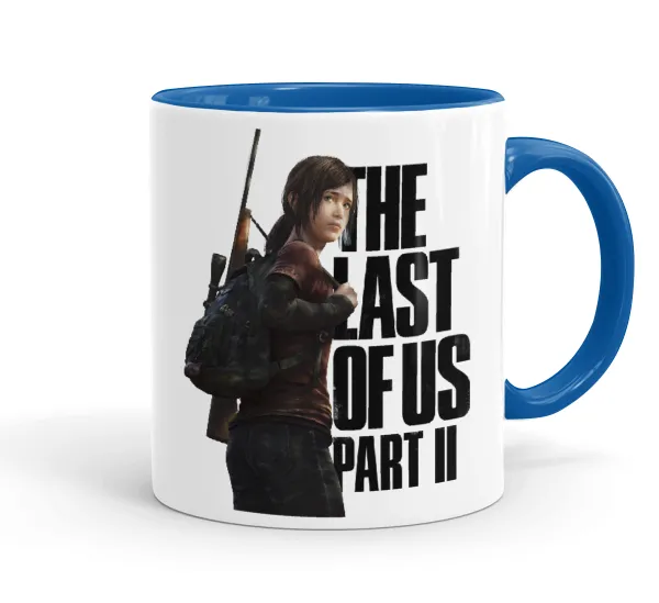 Last of us — Mug colored blue, ceramic, 330ml