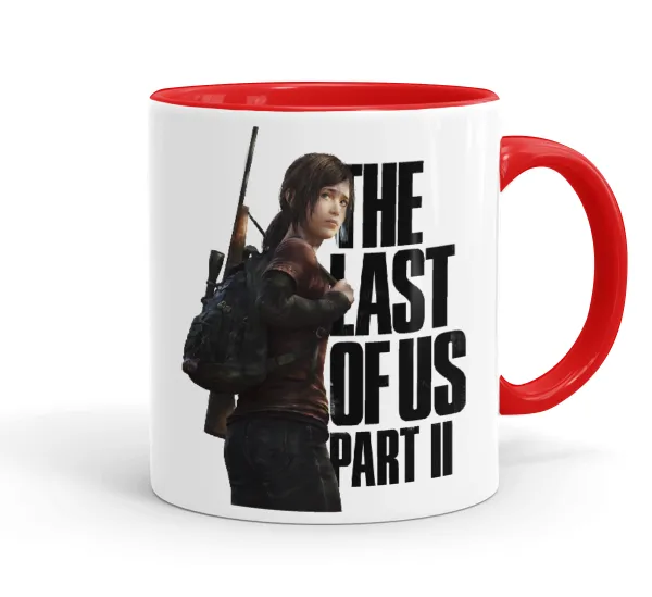 Last of us — Mug colored red, ceramic, 330ml