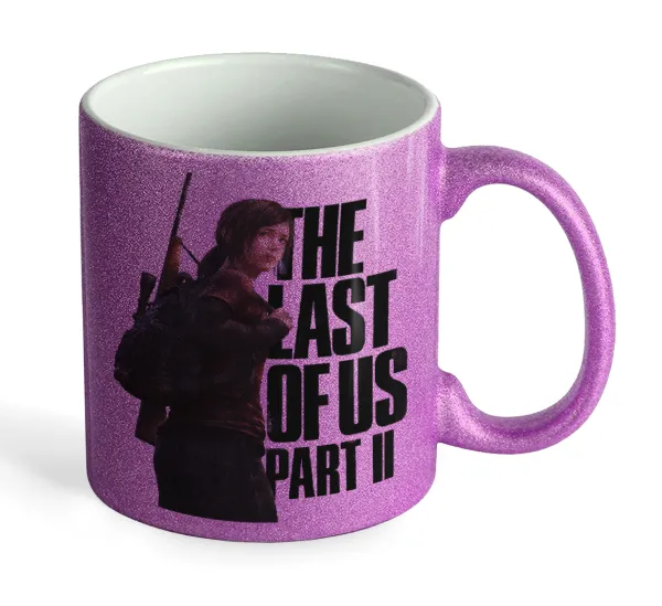 Last of us — Κούπα Μωβ Glitter που γυαλίζει, κεραμική, 330ml