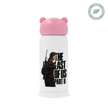 Last of us, Ellie, Ροζ ανοξείδωτο παγούρι θερμό (Stainless steel), 320ml