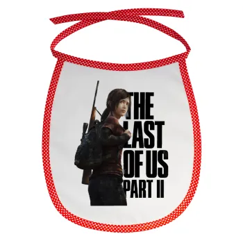 Last of us, Ellie, Σαλιάρα μωρού αλέκιαστη με κορδόνι Κόκκινη