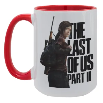 Last of us, Ellie, Κούπα Mega 15oz, κεραμική Κόκκινη, 450ml
