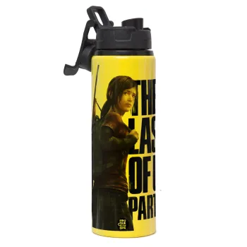 Last of us, Ellie, Metallic water bottle with safety lid, 850ml aluminum