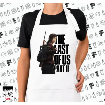 Last of us, Ellie, Ποδιά μακριά Σεφ ολόσωμη με τσέπες white (ΕΝΗΛΙΚΩΝ)