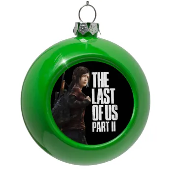 Last of us, Ellie, Στολίδι Χριστουγεννιάτικη μπάλα δένδρου Πράσινο 8cm