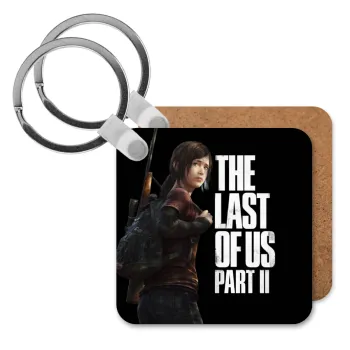 Last of us, Ellie, Μπρελόκ Ξύλινο τετράγωνο MDF