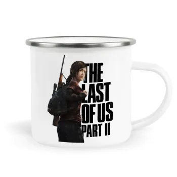 Last of us, Ellie, Κούπα Μεταλλική εμαγιέ λευκη 360ml