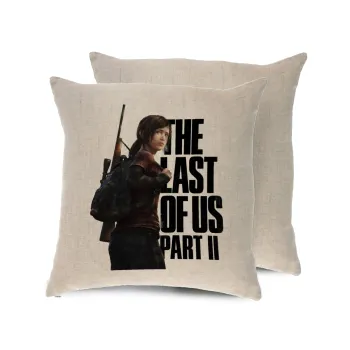 Last of us, Ellie, Μαξιλάρι καναπέ ΛΙΝΟ 40x40cm περιέχεται το  γέμισμα