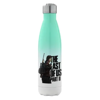 Last of us, Ellie, Metal mug thermos Green/White (Stainless steel), double wall, 500ml
