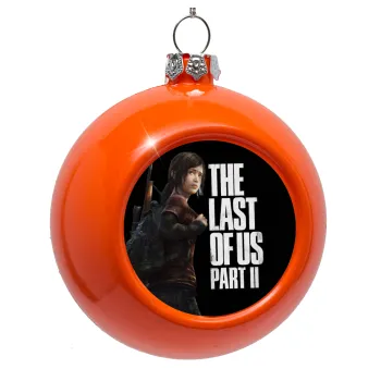 Last of us, Ellie, Στολίδι Χριστουγεννιάτικη μπάλα δένδρου Πορτοκαλί 8cm