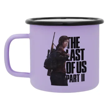 Last of us, Ellie, Κούπα Μεταλλική εμαγιέ ΜΑΤ Light Pastel Purple 360ml