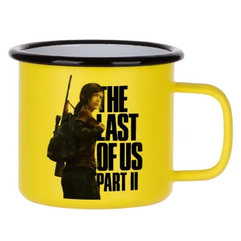 Last of us, Ellie, Κούπα Μεταλλική εμαγιέ ΜΑΤ Κίτρινη 360ml
