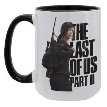 Last of us, Ellie, Κούπα Mega 15oz, κεραμική Μαύρη, 450ml