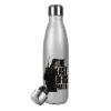 Metallic Glitter Silver Thermos Flask (Stainless steel), double-walled, 500ml