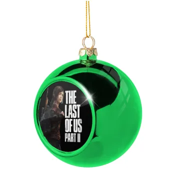 Last of us, Ellie, Green Christmas tree ornament ball 8cm