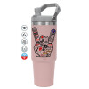 Pink color, 890ml (30oz) stainless Steel Tumbler with Handle