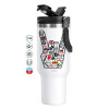 Mega Stainless steel Tumbler with lid, double wall 1,2L