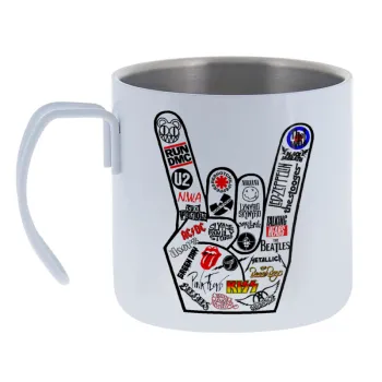 Best Rock Bands hand — Κούπα Ανοξείδωτη διπλού τοιχώματος 400ml