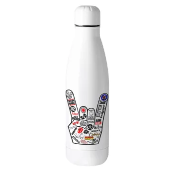 Best Rock Bands hand, Metal mug thermos (Stainless steel), 500ml