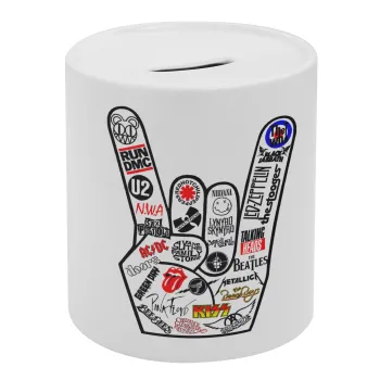 Best Rock Bands hand, Κουμπαράς πορσελάνης με τάπα