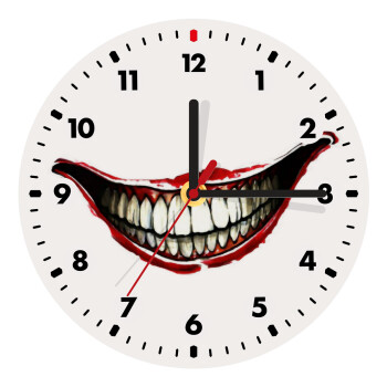 Joker smile, Wooden wall clock (20cm)