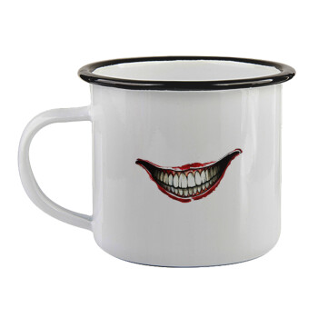 Joker smile, Κούπα εμαγιέ με μαύρο χείλος 360ml